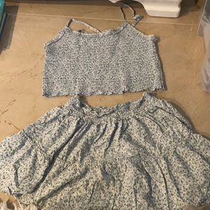 Wild Fable Tank top and Mini Skirt Set